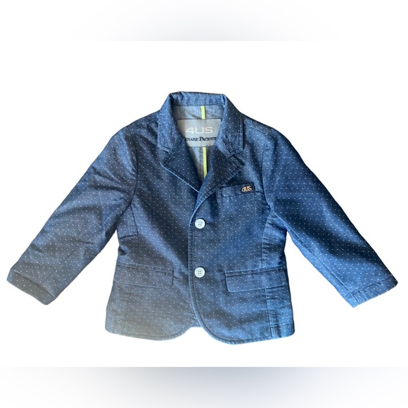 Italian Designer Cesare Paciotti 4US Micro-Dot Baby Blazer - Picture 5 of 12